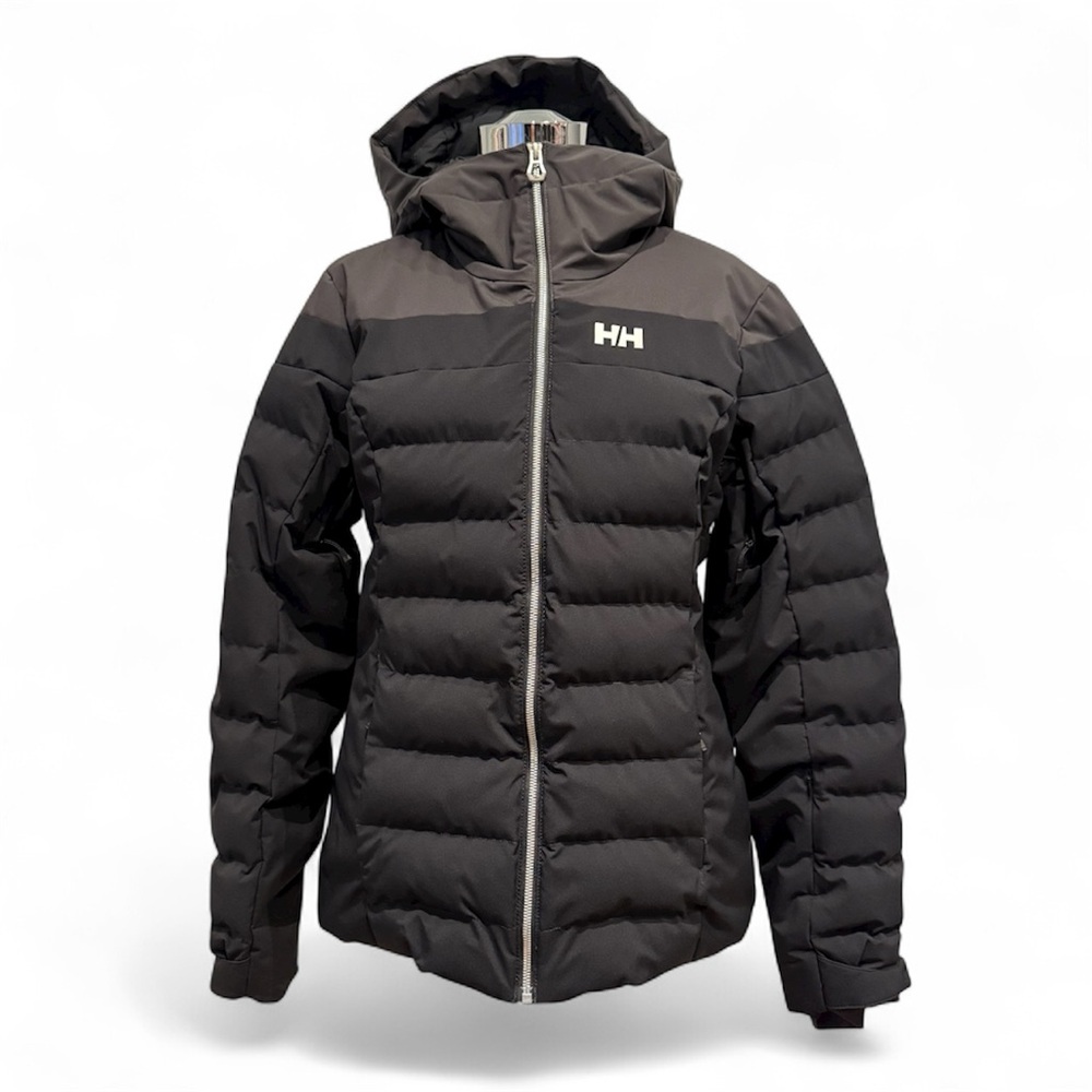 Helly Hansen Women's Black/Grey Puffer Jacket, Size Medium